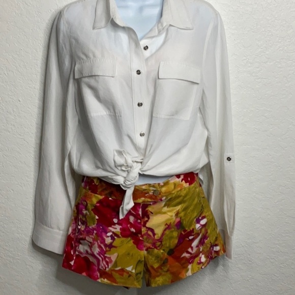 135- J.Crew EUC Multicolor Shorts. Size 2, Cotton Blend. - Picture 1 of 6